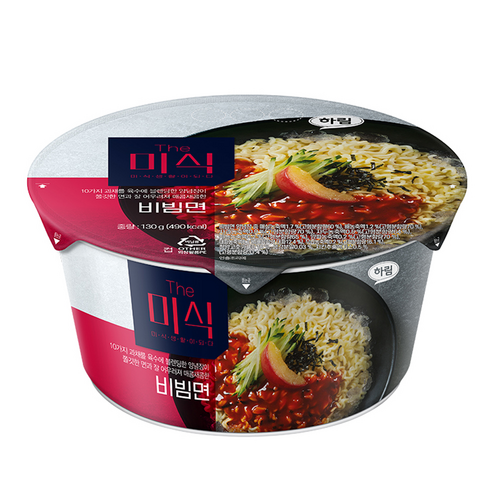 더미식 비빔면 큰컵 컵라면 130g