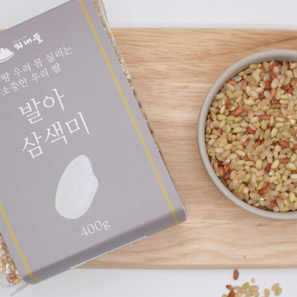 뫼내뜰 유기농 발아삼색미 400g