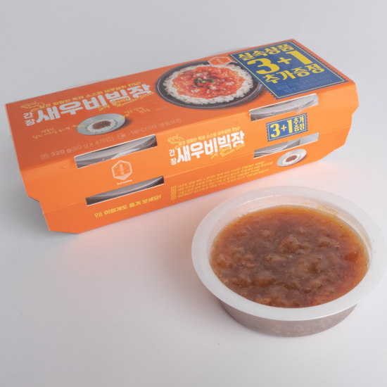 설래담 간장새우비빔장 320g (80g x 4팩)