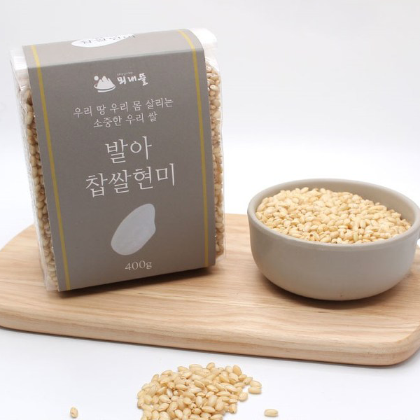 뫼내뜰 유기농 발아 찹쌀현미 400g