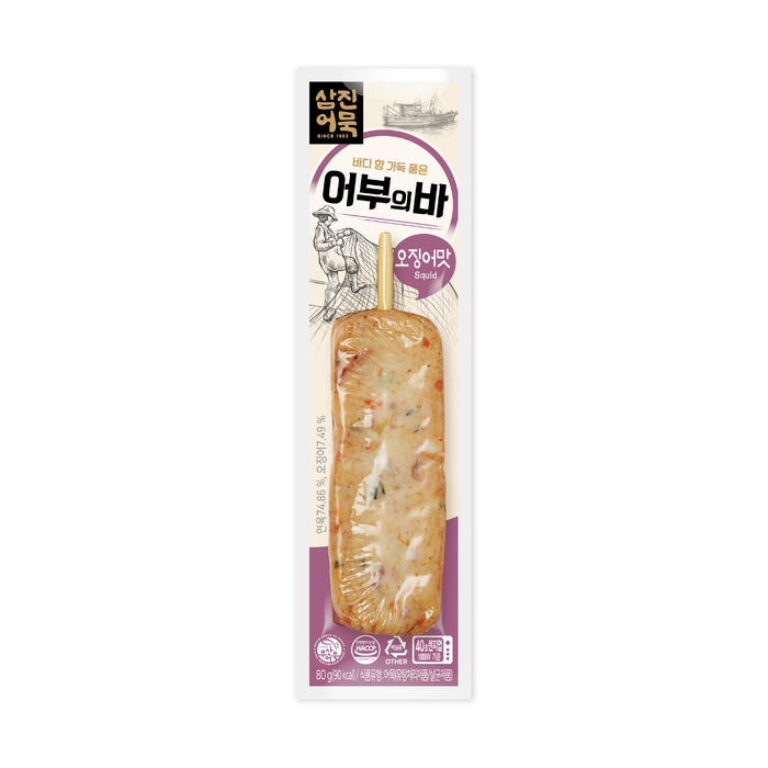 삼진어묵 어부의 바 오징어맛 80g x 10개