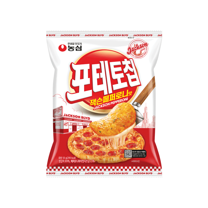 [농심]포테토칩 잭슨페페로니 50g