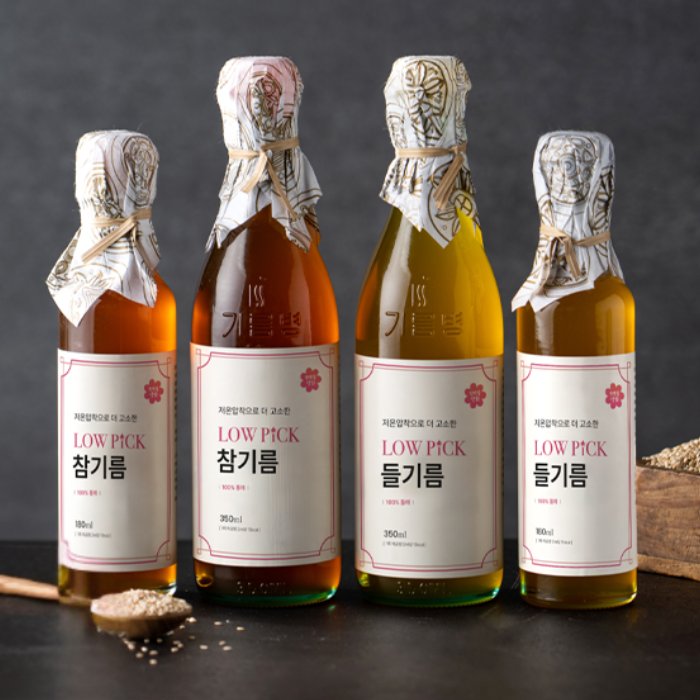 로우픽 저온압착 들기름 350ml