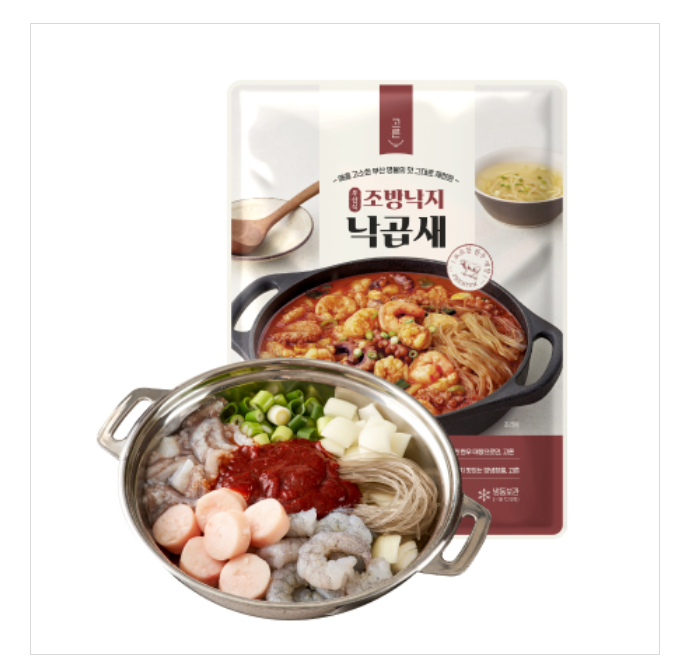 [고른] 부산식 조방낙지 낙곱새 740g