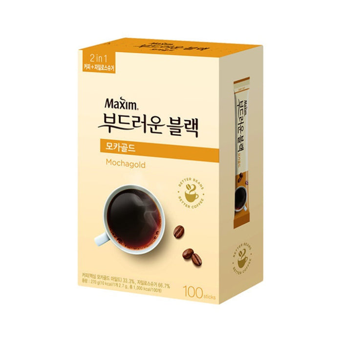 맥심 부드러운블랙 모카골드 100T