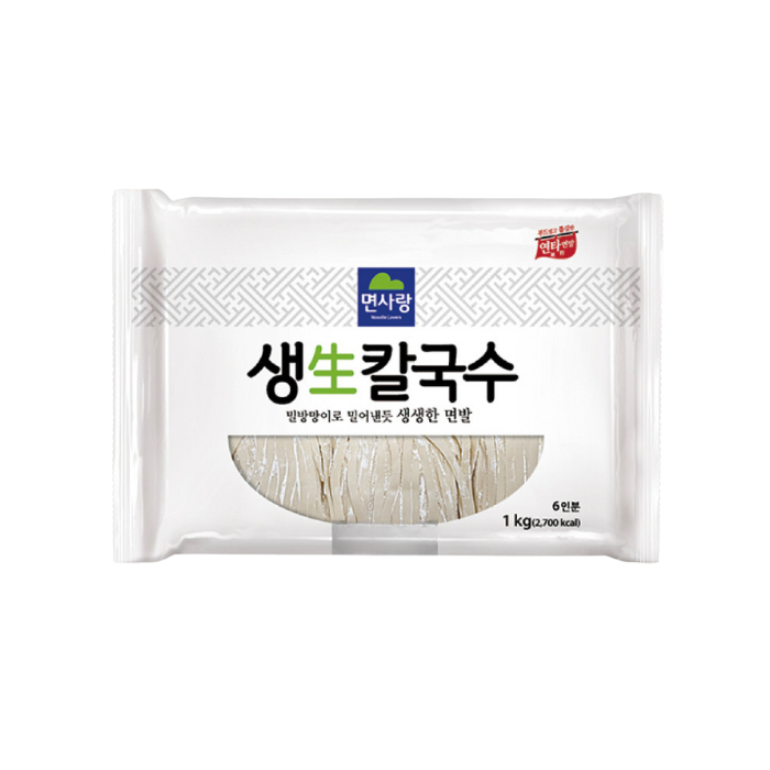 면사랑 생칼국수 1kg 6인분