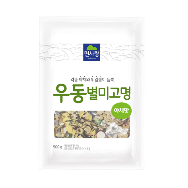 면사랑 우동별미고명 500g