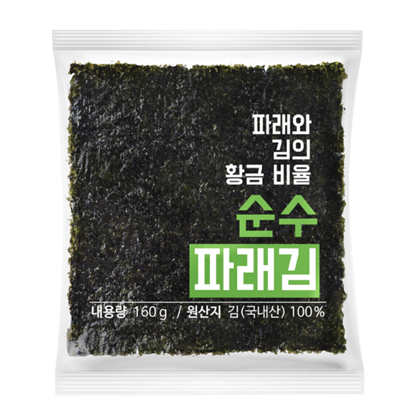 해농 순수 파래김 160g 100매