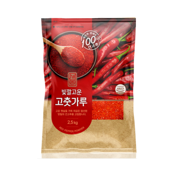 새봄 고춧가루 2.5kg (거침,김치,보통맛) 고추가루