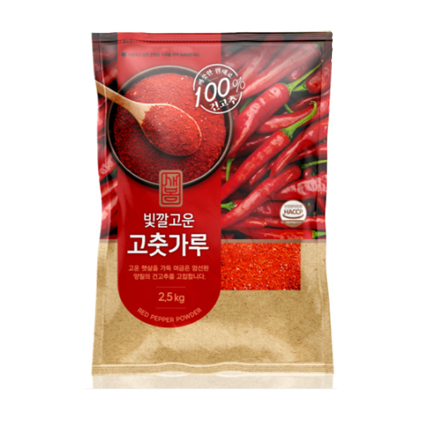 새봄 고춧가루 2.5kg (중간,보통맛) 고추가루