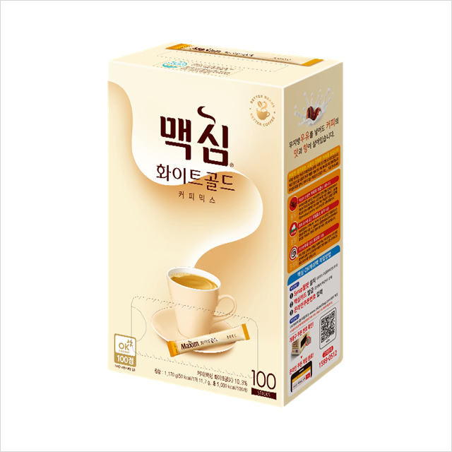 맥심 커피믹스 화이트골드 100T 1.18Kg