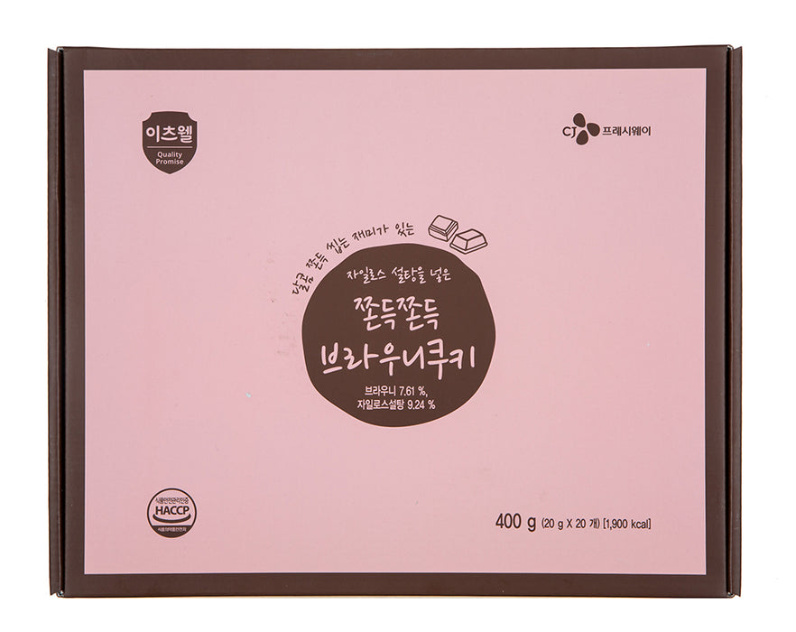 이츠웰 쫀득쫀득 브라우니쿠키  20g*20입 400g