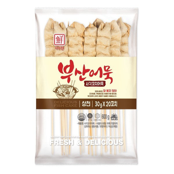 사조대림 선 부산어묵 사각꼬치 어묵 600g (30g×20개입)